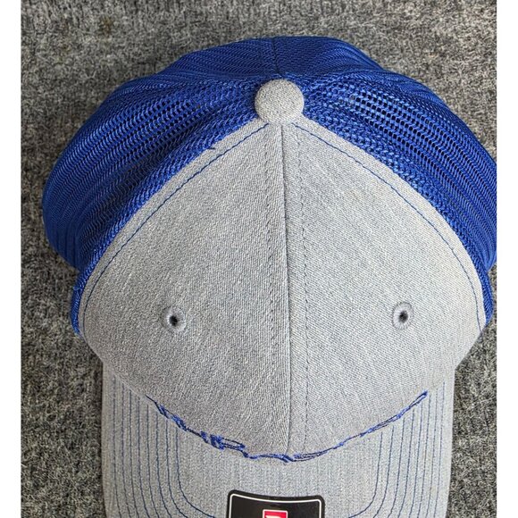 Richardson 112 Trucker Hat Thrasher Blue Logo Gray Front Snapback Adjustable - Picture 2 of 7